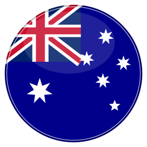 au australia round flag icon