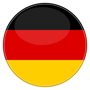 de germany round flag icon
