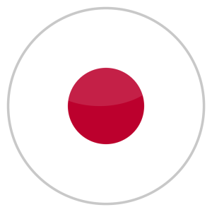 jp japan round flag icon